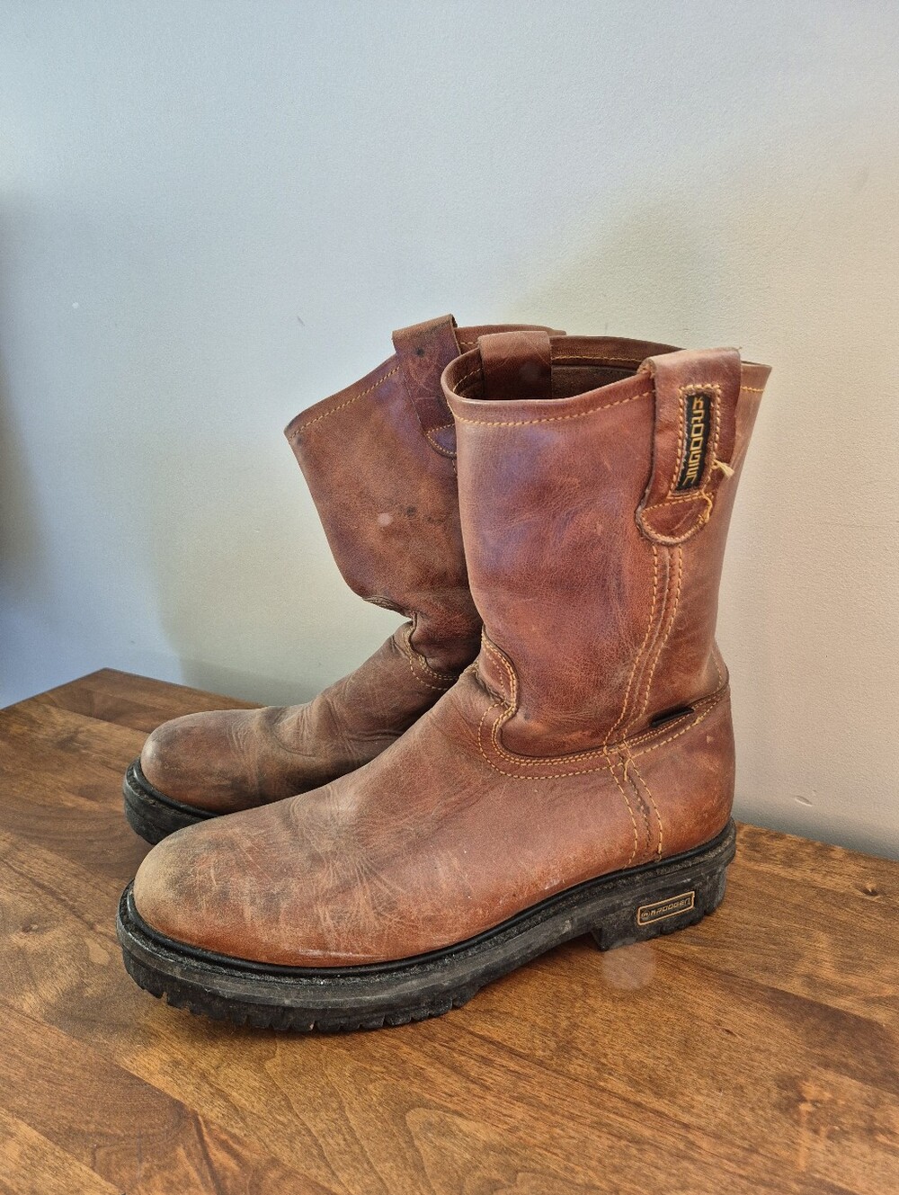 Krooger Mexican Made Leather Boots Mens Size 10.5 Brown
